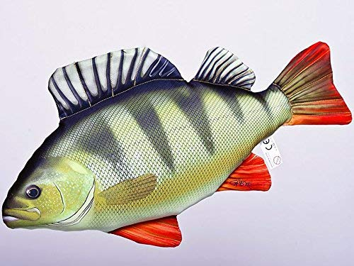 Gaby Kissen Fisch der Barsch 50 cm Kuschelfische Kuscheltie Kopfkissen Plüschtier