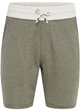 Blend Julio Herren Sweatshorts Kurze Hose Sport- Shorts aus hochwertiger Baumwollmischung Meliert, Größe:L, Farbe:Dusty Olive Green (77203)