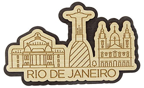 Printtoo Souvenir Decirative Rio De Janeiro Brasilien Gravierte Wooden Custom Kuehlschrankmagnet