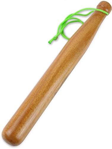 Fischbetäuber Hartholz in Baseballform zum Angeln, 29 cm