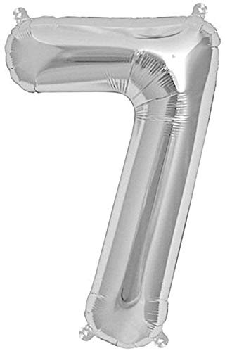 Rico Design GmbH & Co. KG Folienballon 7, Silber, ca. 36cm