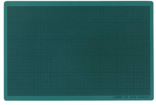Linex Schneidematte A3 30x45cm, mit mm-Raster, selbstheilende Schnittfläche, grün, 20 Stück