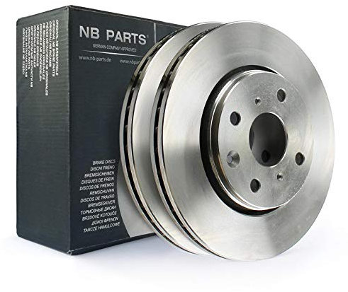 NB PARTS Bremsscheibensatz Vorderachse 247mm belüftet passend für Citroën C1 Peugeot 107 108
