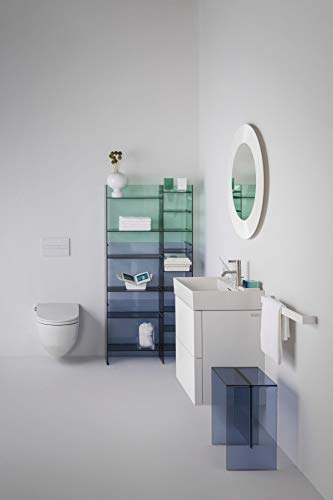 Laufen Kartell Waschtisch unterbaufähig, 1 Hahnloch, mit Überlauf, Wandmontage, 600x460, Farbe: Weiß mit LCC - H8103334001041
