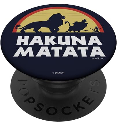 Disney Lion King Simba Timon Pumbaa Hakuna Matata Sunset PopSockets mit austauschbarem PopGrip