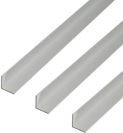 Alberts 498412 Winkelprofil | Aluminium, natur | 1000 x 35 x 35 mm | 3er Set