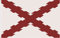 BANDERA DE LA CRUZ DE BORGOÑA. CALIDAD RASO PREMIUM 110 GRMS. MEDIDA GRANDE 150X90 CM.