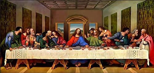 Instarry 5D Diamond Painting Groß Das letzte Abendmahl Wandbilder Wohnzimmer 80x40 cm