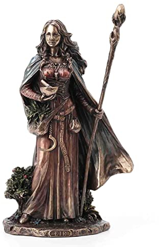 Veronese Design Statue Eir The Valkyrie of Protection Kunstharz, Bronzeguss, 24,9 cm