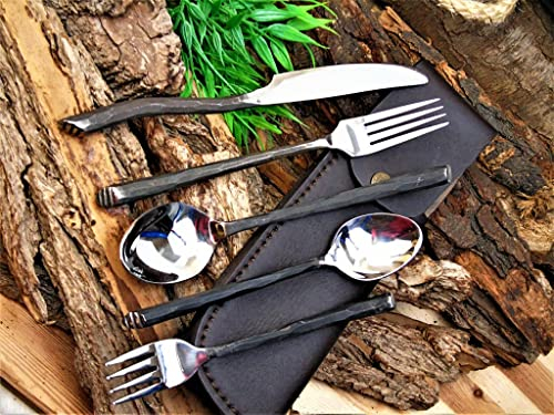 Generisch Mittelalter Besteck Set, handgeschmiedet Mittelalter Essbesteck MAQ1978