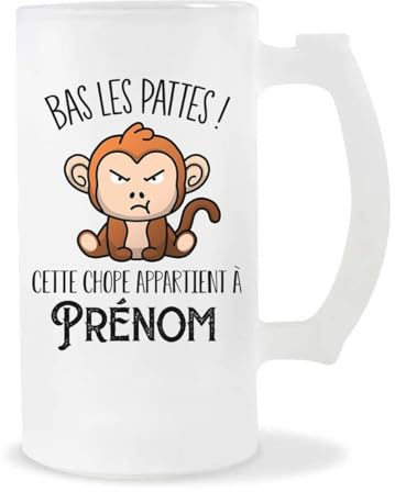 Chope Personnalisable Pas Touche (Singe)