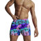 Schnell trocknende Sommer lockere Badehosen Beach Outdoor-und Florale Fünf-Punkte-Druck Frühlingshose für Herren Schnorchel Oberteil Herren