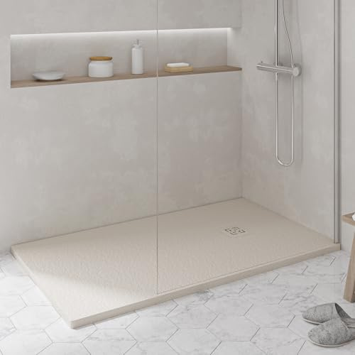 KOES - Piatto Doccia in Resina Serie NILO – 120x140 – Crema RAL 1013