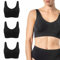 Risalti Soutiens-Gorge Femme Bambou Épaules Large 3 Pc - Soutien Gorge sans Armature Support Léger, Brassiere Femme sans Armature, Soutiens-Gorge Classiques sans Coutures- Made in Italy
