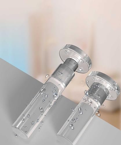 Lot de 2 pieds de meubles en acrylique Pied De Meuble Reglable, pour canapé, placard, chaise, meubles, pieds en acrylique transparent (25cm)