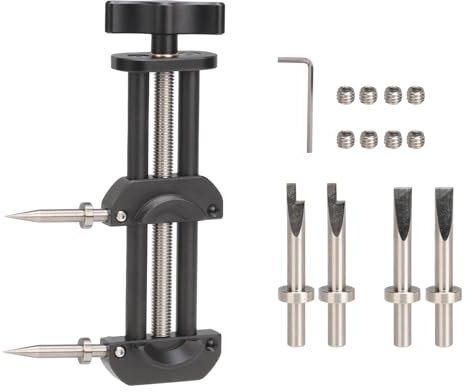 FOTGA Kamera Objektiv Öffnung Reparatur Schraubstock Werkzeugsatz mit 3 Arten von Tipps Spanner Set einstellbare Backe Öffnung 10-90mm, Metall-Objektiv-Reparatur für Ø22mm-105mm Objektiv Filter