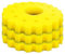CPF-1500 / GPF-1500 / TFP 5000 Teichfilter Schwämme – Ersatz Filtermedien, Filtermatten für Teichfilter, Filterschwämme (3 x Gelb Fein, Ø 185 mm)