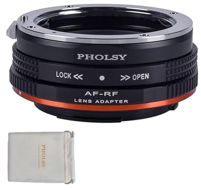 PHOLSY Lens Mount Adapter Manual Focus: Compatible with Sony A (Minolta AF) Lens to Canon RF (EOS R-Type) Camera Body