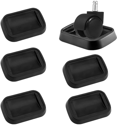5 Piezas Protector Patas Sillas, Tacos de Goma para Sillas, Chair Leg Protector, Protector Patas Muebles para Mueble Cajonera de Oficina y Sillas Gaming Sillas de Escritorio