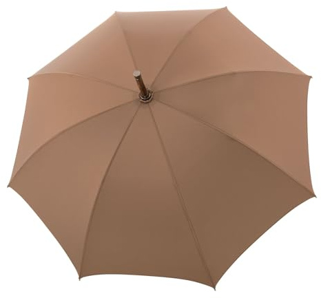 doppler Manufaktur Regenschirm Kastanie Oxford Cognac hellbraun