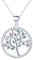 Aventia Silver S925 Tree Necklace, Tree of Life Pendant a Gift For Any Occasion (Multi-Colour)