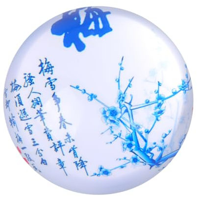 BCOATH Kristallglas Halbkugel Briefbeschwerer Für Schule Büro Und Zuhause Deko Mit Natürlicher Glasstruktur Für Kalligraphie Und Zeichnungen Leicht Transportierbar