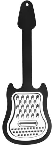 Rallador de verduras de mano,Rallador de queso de mano - Rallador de queso de metal con forma de guitarra inoxidable,Trituradora de pulpa de frutas y verduras de metal para utensilios de cocina de pat