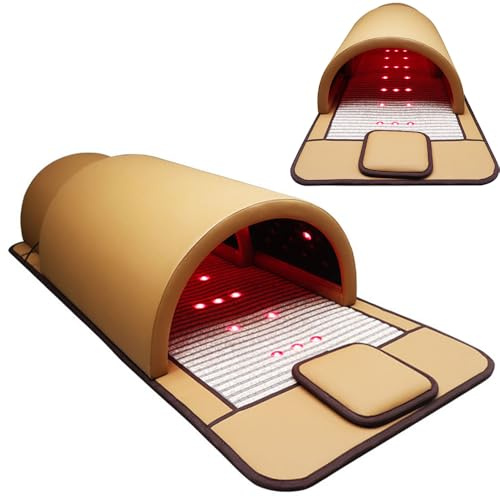 Mavdecll Sauna Dome, Portable Home Sauna with Pillow and Heater Pad, 3 Separate Temperature Control, Steam Capsule Cabin with Germanium Stone Therapy, for Home Spa