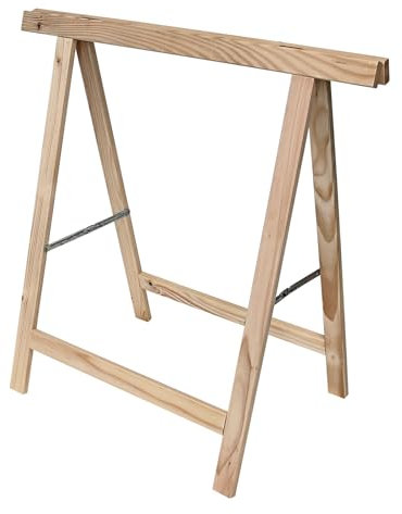 Fixkraft - Stabiler Holzklappbock 750 mm für vielseitige Anwendungen: Robuster Arbeitsbock & Tapezierbock, platzsparend klappbar, 75x76x4 cm, ideal für Werkstatt & Heimwerkerprojekte