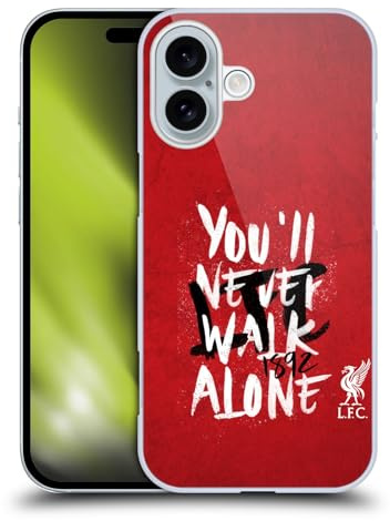 Head Case Designs Officially Licensed Liverpool Football Club Red 6 You'Ll Never Walk Alone Hard Back Case Compatible With Apple iPhone 16