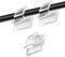 Neodtx Kabelhalter Selbstklebend 100 Stück Kabel Organizer Kabelführung Outdoor Kabelschellen Lichterkette Befestigung Ladekabel Halterung Kabelklemmen Haken Draht Halter Für Kabelbefestigung