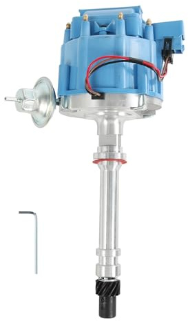 HEI Ignition Distributor with Blue Cap for Chevy GM Small Blocks 283 305 307 327 350 400 Small/big Block 396 427 454 65K Coil 7500 RPM