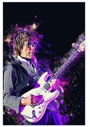 GJHTQLP Poster Jeff Beck 011 Leinwandposter Schlafzimmer Dekor 30 x 45 cm