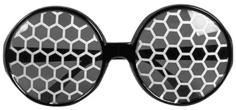 CREATIV DISCOUNT NEU Brille Wabenmuster, schwarz