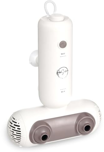 KokoSelene Jets de baño para tina, spa portátil para tina con doble hidrochorros, máquina de spa de tina crea burbujas calmantes para relajarse diario en el hogar (café)