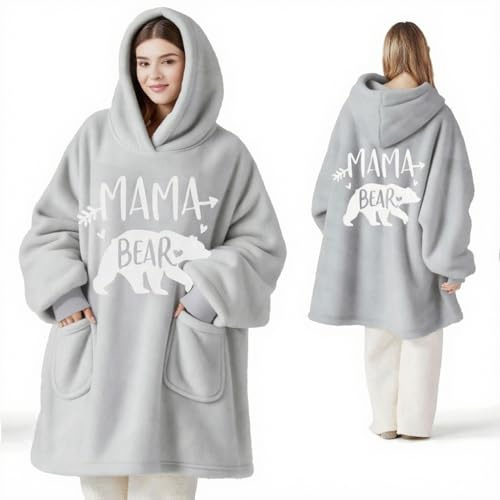 Gifts for Mum - Mum Birthday Gifts Hoodie Blanket, Mum Gifts from Daughter Son,Presents for Mother's Day, Christmas, Valentine's Day,Super Soft Warm Blanket Hoodie for Mum Mummy