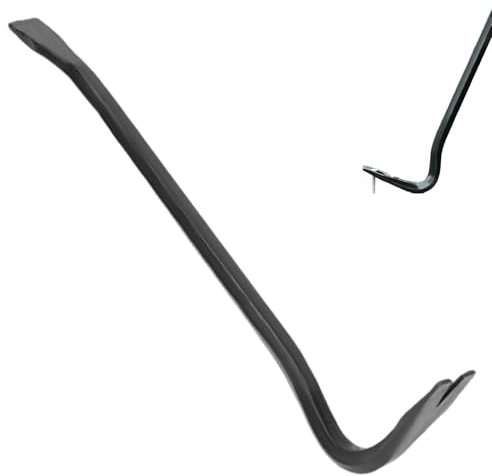 Wrecking Bar, Crow Bar, 12.6 pulgadas de servicio pesado y cascabel anti-Slip Wrecker, Puller de uñas para indicar, tiradores, palancas y barras de Pry