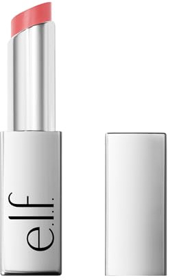e.l.f. Glow Reviver Lip Oil Stick, Tinted Lip Oil Stick, Non-Sticky & Hydrating for a Soft-Shine Finish, Vegan & Cruelty-Free, Pink-Me Energy
