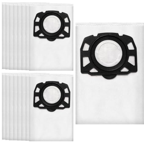 20 Stück KFI 357 Staubsaugerbeutel für Kärcher WD3 WD2/ KWD1 KWD2 KWD3/WD3.200-WD3.800M SE4001 SE4002Nass-/Für Nass- und Trockenbetrieb Staubsaugerbeutel,Ersetzt für Kärcher 2.863-314.0