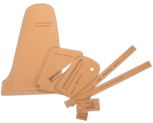 UKCOCO Schnittmuster aus Kraftkarton mit Vielseitigem und Präzisem Design und Umhängetaschen für Herren Lederbrusttaschen für Lederhandwerksprojekte