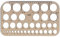 Koh-I-NOOR 074916100000 Kreis Vorlage – Transparent Braun