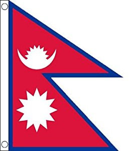 Flagtex Nepal Bandiera, Multicolore, L Unisex-Adulto
