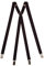 Olata Klassische X-förmige Hosenträger mit Clips – 2 cm breit. Schwarz