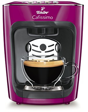 Tchibo Cafissimo mini Kaffeekapselmaschine (für Kaffee, Espresso, Caffé Crema und Tee), Wild Berry