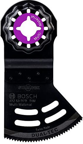 Bosch Professional 10x Sägeblatt AYZ 53 BPB Dual-Tec (für Holz & abrasive Materialien, Breite 53 mm, Zubehör Multifunktionswerkzeug)