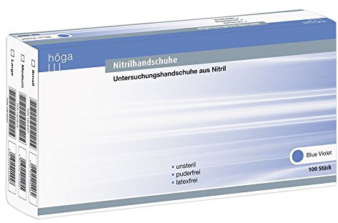 Nitrilhandschuhe blue violet, small, Untersuchungshandschuhe aus Nitril, unsteril, puderfrei, latexfrei, 100 Stück