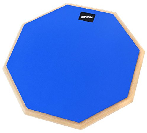 keepdrum DP-12 Drum Practice Pad Übungspad 12 Zoll (Blau)