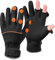 normani Wasser- und Winddichte Angel Handschuhe Winterhandschuhe Fishingsports Anglerhandschuhe 2,5 mm Titanium-Neopren Farbe Schwarz/Orange Größe XL