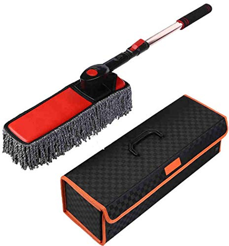 HUIQC Car Duster Telescopic Brosse De Lavage De Voiture Nettoyage Poussière Poignée Longue Cire Vadrouille Brosse Douce sans Rayures