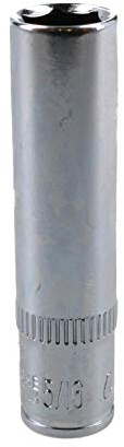5/16 Deep SAE Socket 1/4 Drive 48mm Length 6 Point Chrome Vanadium Steel
